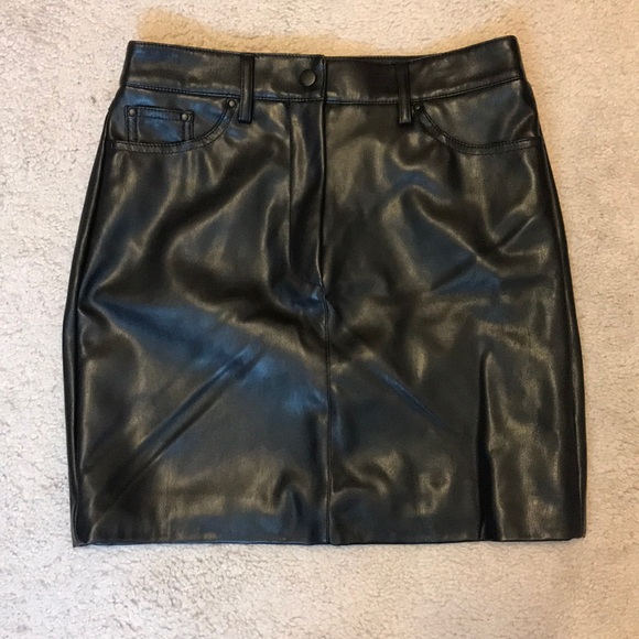 Mango Dresses & Skirts - MANGO Leather Skirt